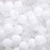 Picture of STARBOLO Ball Pit Balls- Phthalate Free BPA Free Non-Toxic 2.2-Ihch Crush Proof Play Balls Plastic Balls for Toddlers 1-3 Playpen Wedding Decoration (White/Transparent)