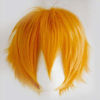 Picture of S-noilite Cosplay Wig Short Unisex Anime Wig Fluffy Hair Wig Japanese Anime Wig Comic Hairstyles With Layered Bang For Halloween Cosplay Party Costume Full Synthetic Wigs (Light Orange)