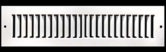 Picture of 4" X 12" Toe Space Grille - HVAC Vent Cover [Outer Dimensions: 5.5 X 13.5] - White