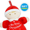 Picture of June Garden 9" My First Christmas Doll Noel - Soft Plush Baby Doll for Infants and Toddlers