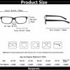 Picture of 5 Pair Reading Glasses Quality Lightweight Blue Light Blocking Eyeglasses with Spring Hinge, Readers for Women Men (5 Pack Black, 4.00)