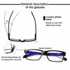 Picture of 5 Pair Reading Glasses Quality Lightweight Blue Light Blocking Eyeglasses with Spring Hinge, Readers for Women Men (5 Pack Black, 4.00)