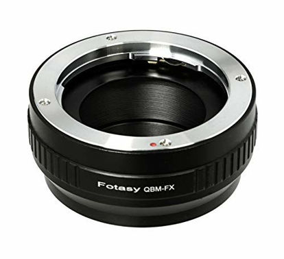 Picture of Fotasy Rollei QBM Lens to Fuji X Lens Adapter, fits Fujifilm X-Mount Camera X-Pro1 X-Pro2 X-E1 X-E2 X-E3 X-A5 X-M1 X-T1 X-T2 X-T3 X-T10 X-T20 X-T30 X-H1 & New Models