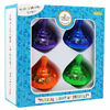 Picture of Hanukkah Musical Light-Up Dreidel Spinning Tops Set, Plays 2 Classic Hanukkah Songs, Assorted Colors (4-Pack)