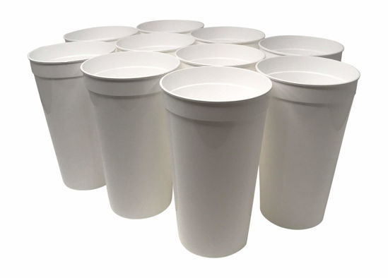  CSBD Stadium 12 oz. Plastic Cups, 10 Pack, Blank