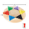 Picture of Chinese Checkers Game Set with 11 inch Wooden Board and Traditional Pegs, Game for Adults, Boys and Girls by Hey! Play!