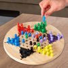 Picture of Chinese Checkers Game Set with 11 inch Wooden Board and Traditional Pegs, Game for Adults, Boys and Girls by Hey! Play!