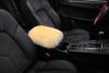 Picture of ANDALUS Car Armrest Cover - Car Center Console Cover - Soft, Fluffy, Pure Australian Sheepskin Wool - Universal Fit - Car Consoles Seat Box Protector and Accessories (Beige)