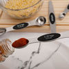 Picture of Magnetic Measuring Spoons Stainless Steel Set of 5 with Double Ends Measuring Dry and Liquid Ingredients