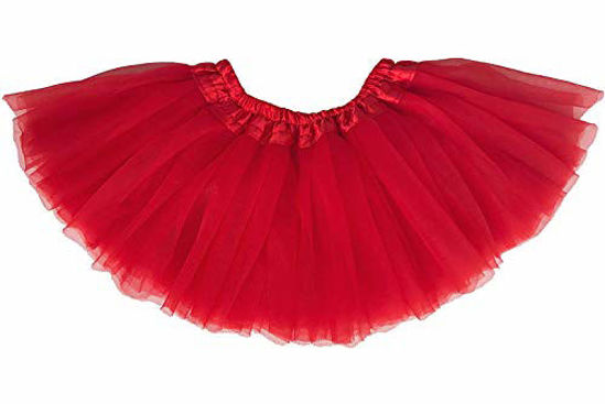 Picture of Dancina Tutu Cute Birthday Dress Classic Fluffy Skirt 2-7 Years Cardinal Red