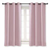 Picture of NICETOWN Room Darkening Curtain for Girl's Room Nursery Essential Thermal Insulated Solid Grommet Top Window Treatment Drape (Lavender Pink=Baby Pink, Sold Individually, 42 x 63 inch)