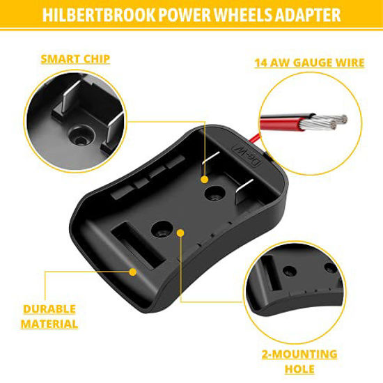 GetUSCart Power Wheels Adapter for 20V Dewalt Battery Power Wheels