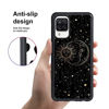 Picture of tharlet Compatible with Samsung Galaxy A12 5G Case, Tire Outline Glitter Soon Moon Stars Cute Pattern + Screen Protector Galaxy A12 5G Case for Girls Women 6.5 inch