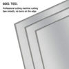 Picture of 6061 T651 Aluminum Sheet Metal 12 x 12 x 1/32 Inch Flat Plain Aluminum Plate Covered with Protective Film, Heat Treatable Rectangle Aluminum Metal Plate for Crafting, Finely Polished & Deburred, 0.8mm