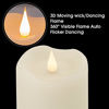 Picture of Real Wax Flameless Pillars Fake Flickering Candles Battery Include Dancing Moving LED Flames with 5-Hour Timer and Long Lasting for Seasonal & Home Decoration (D3inches X H5inches)