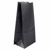 Picture of JAM PAPER 100% Recycled Snack/Lunch Bags - Large (6 x 11 x 3 3/4) - Black Kraft Grocery Bags - 25/Pack