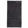 Picture of JAM PAPER 100% Recycled Snack/Lunch Bags - Large (6 x 11 x 3 3/4) - Black Kraft Grocery Bags - 25/Pack