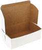 Picture of White Non-Window Auto-Lock Bakery Box Clay Coated Kraft Paperboard Interior 10" Length x 6" Width x 3 1/2" by MT Products - (Pack of 15)