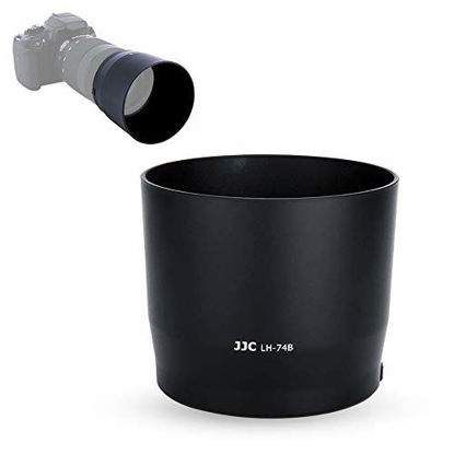 Picture of JJC ET-74B Bayonet Dedicated Lens Hood Shade for Canon RF 100-400mm f/5.6-8 is USM and Canon EF 70-300mm f/4-5.6 is II USM Lens, Replaces Canon ET-74B OEM Lens Hood