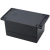 Picture of Junction Box, Zulkit Project Box Waterproof Dustproof IP65 ABS Universal Electrical Boxes Enclosure with Fixed Ear Black 6.30 x 4.33 x 3.54 inch (160 x 110 x 90 mm)(Pack of 1)