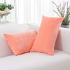 Picture of HWY 50 Coral Pink Decorative Lumbar Throw Pillows Covers Set for Couch Sofa Living Room Bed 12 x 20 inch, Soft Comfortable Cashmere, Solid Decor Rectangle Throw Pillow Case Cushion Cover, Pack of 2