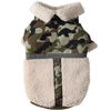 Picture of Vecomfy V-Collar Dog Coats for Small Dogs Fleece Lining Warm Puppy Jacket for Cold Winter Green Camo S