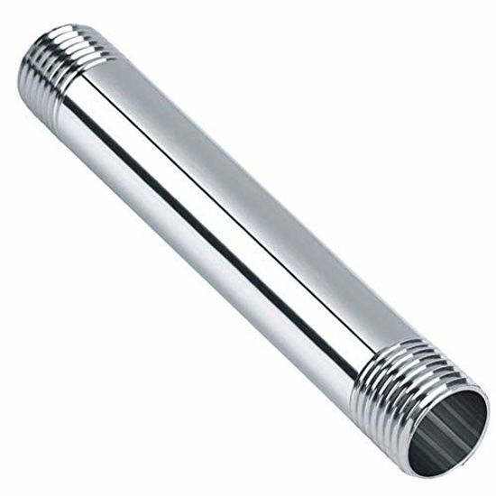 Picture of Beduan Stainless Steel Pipe Fitting, 1/2" NPT x 1/2" NPT Male Threaded, 12" Length Pipe Nipple