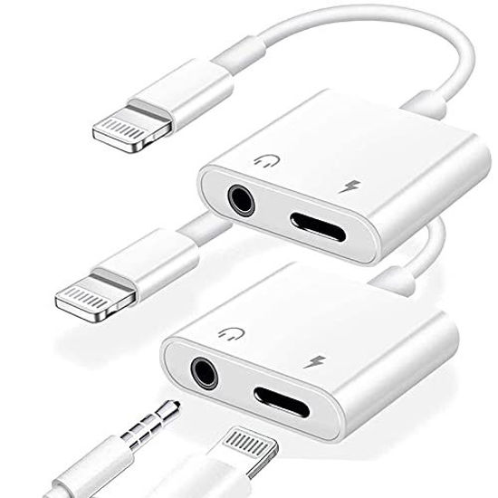 GetUSCart Apple MFi Certified 2 in 1 Lightning to 3.5 mm