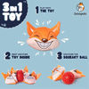 Picture of Dog Toys - Squeaky Dog Balls 3in1 Interactive for Aggressive Chewers, for Small, Medium or Large Breed - Puppy Teething Chew Toys - Juguetes Perros