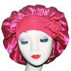 Picture of Bonnet queen Hair Silk satin Bonnet with tie band Sleeping bonnet night Cap