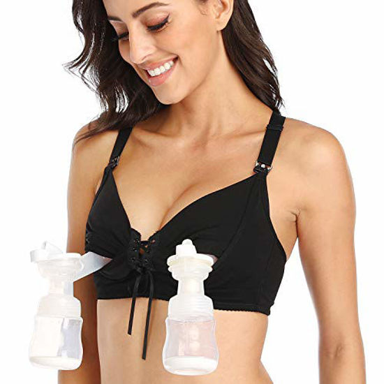 Pumping Bra Hands Free, Adjustable Breast Pump Bra And Nursing Bra All In  One, All Day Wear For Most Breast Pumps High Quality