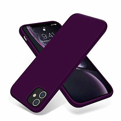 Picture of OTOFLY Compatible with iPhone 12 Case and iPhone 12 Pro Case 6.1 inch(2020),[Silky and Soft Touch Series] Premium Soft Liquid Silicone Rubber Full-Body Protective Bumper Case (Purple)