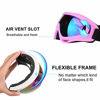 Picture of LJDJ Motorcycle Goggles - Glasses Set of 2 - Dirt Bike ATV Motocross Anti-UV Adjustable Riding Offroad Protective Combat Tactical Military Goggles for Men Women Kids Youth Adult