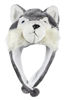 Picture of Bioterti Plush Fun Animal Hats -One Size Cap - 100% Polyester with Fleece Lining (Husky)