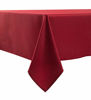 Picture of Biscaynebay Textured Fabric Tablecloths 52 X 70 Inches Rectangular, Red Water Resistant Spill Proof Tablecloths for Dining, Kitchen, Wedding and Parties, Machine Washable