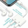 Picture of 2 Pack Headphone Adapter for iPhone 11 pro 3.5mm,Jack Adapter Dual Ports Dongle Charge Jack AUX Audio with iPhone 7/7Plus/8/8Plus/X/XS/XR/10/XS 11 MAX