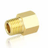 Picture of Gasher 5PCS Brass Pipe Fitting, Reducer Adapter, 1/2-Inch Male Pipe x 1/2-Inch Female Pipe