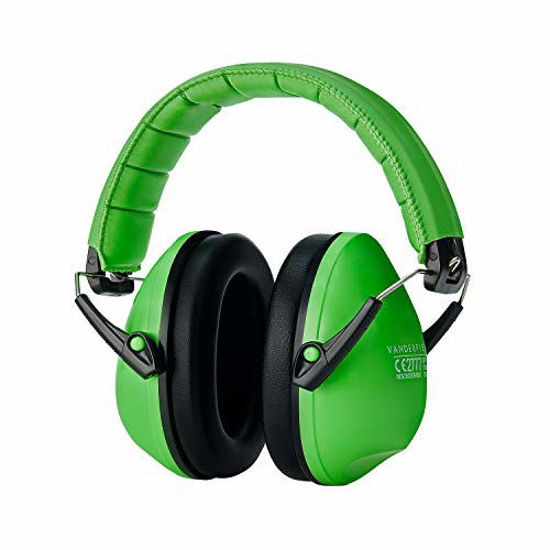 Picture of Earmuffs for Kids Toddlers Children Small Adults - Hearing Protection - Green