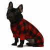 Picture of Fitwarm 100% Cotton Buffalo Plaid Dog Clothes Puppy Pajamas Pet Apparel Cat Onesies Jammies Doggie Jumpsuits Red XS