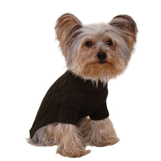 Picture of Stinky G Turtleneck Dog Sweater Olive Green Size #08