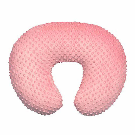 Picture of Owlowla Minky Nursing Pillow Cover, Breastfeeding Pillow Slipcover Fits Nursing Pillow for Baby Boy Girl(Coral)