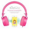 Picture of Kids Headphones, Gorsun Lightweight Stereo Foldable Wired Headsets for Kids Adults Adjustable Headband Headset for Cellphones iPhone Laptop Computer Mp3/4 Earphones(Pink)