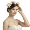 Picture of Ever Fairy Women Flower Wreath Crown Floral Wedding Garland Headband (pink)