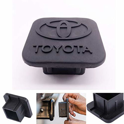 Picture of Trailer Hitch Tube Cover Plug Cap for Toyota,Rubber Receiver Tube Hitch Plug,Trailer Hitch Cover Tow Hitch Cover (fit Toyota Hitch 3)