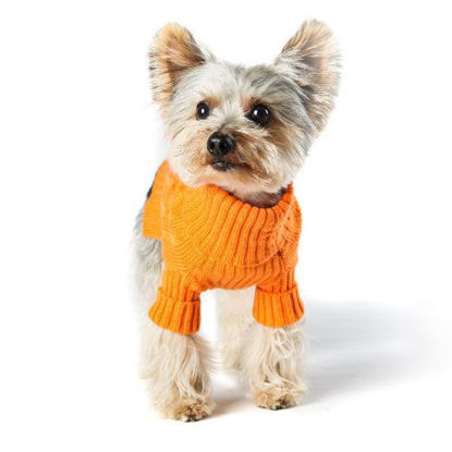 Picture of Stinky G Turtleneck Dog Sweater (#12, Tangerine)