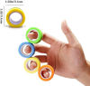 Picture of Chnaivy 6 PCS Magnetic Rings Fidget Toys,Decompression Magnetic Rings, Boys Girls Magnetic Spinner Ring for Adults Kids Finger Therapy ADHD Anxiety and Relief Autism Stress (Green)