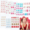 Picture of 168 Pieces Girls Press on Nails 7 Days Fake Nails Artificial Nail Tips Children Full Cover Short False Fingernails for Girls Kids Gift Nail Art Decoration, 7 Boxes (Dreamy Girl)