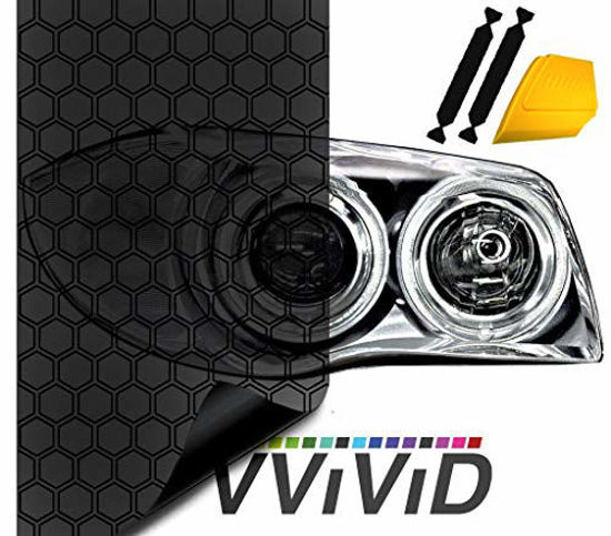 Picture of VViViD Hex+ Dark Smoke High Gloss Air-Tint Headlight (16" x 60" (w/Toolkit))