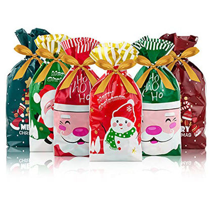 10packs Creative Christmas Gift Bags, Christmas Stand Up Candy Ziplock Bags,  Christmas Gift Packaging Bag, Cartoon Cute Snack Cookies, Candy Bag,  Reusable Food Storage Bag