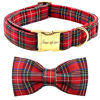 Picture of Unique style paws Christmas Dog Collar Bow tie Collar Adjustable Collars for Dogs and Cats Small Medium Large